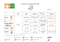 Menu du 25 au 29 mai 2026